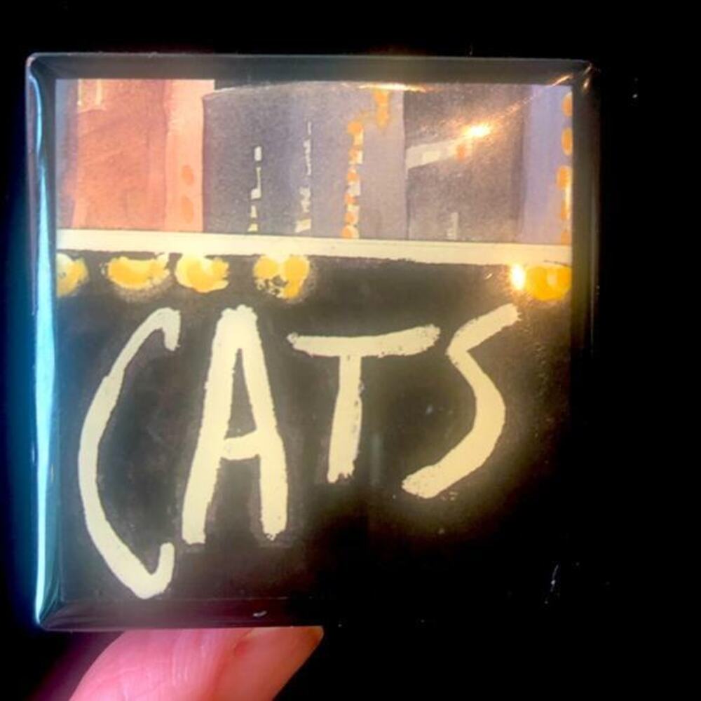 Vtg Andrew Lloyd Webber Cats Broadway Trinket Box